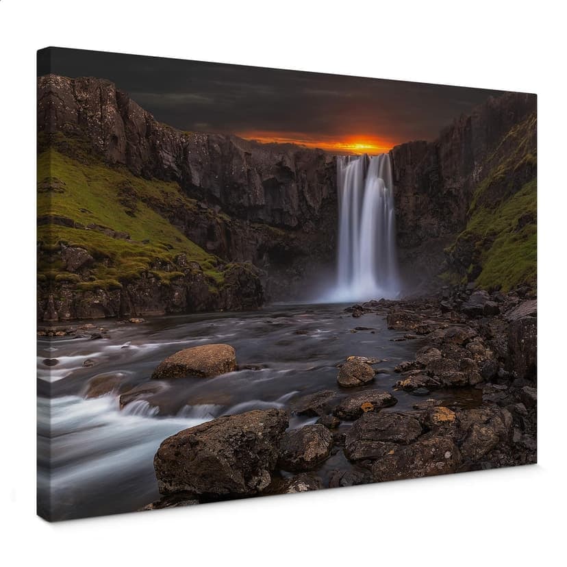 Stampa su tela Cuadrado - Cascata