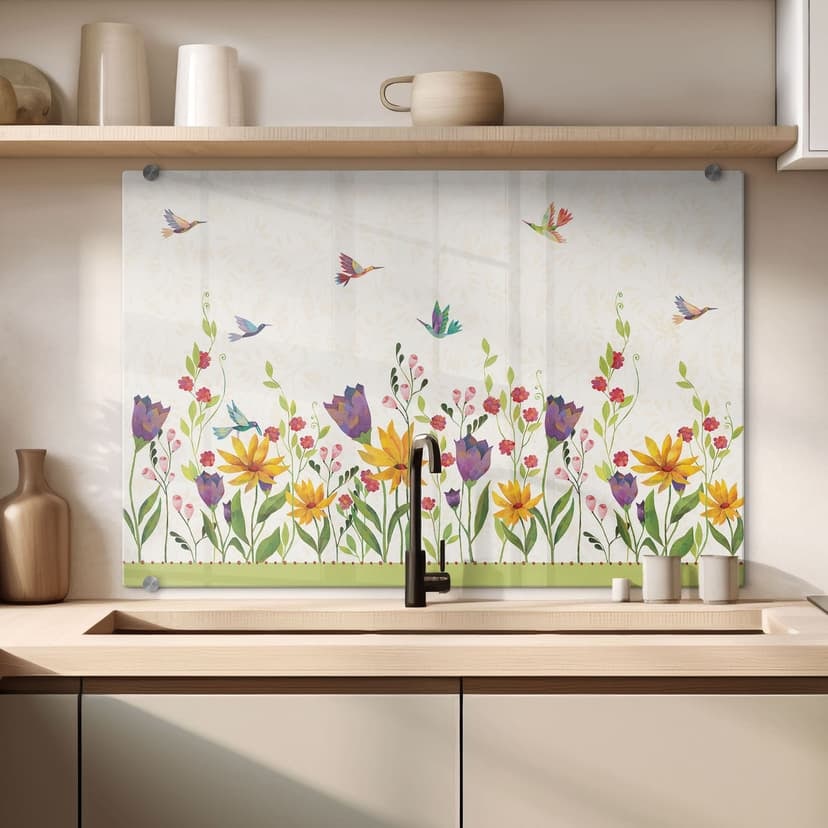 Pannello paraschizzi - Blanz - Fiori
