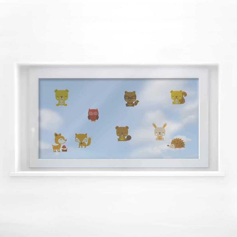 Decoro per finestre - Set animali della foresta