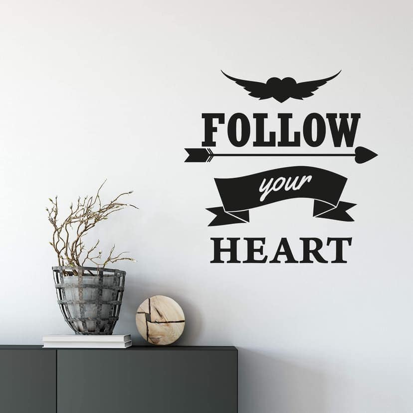 Adesivo murale - Follow your heart