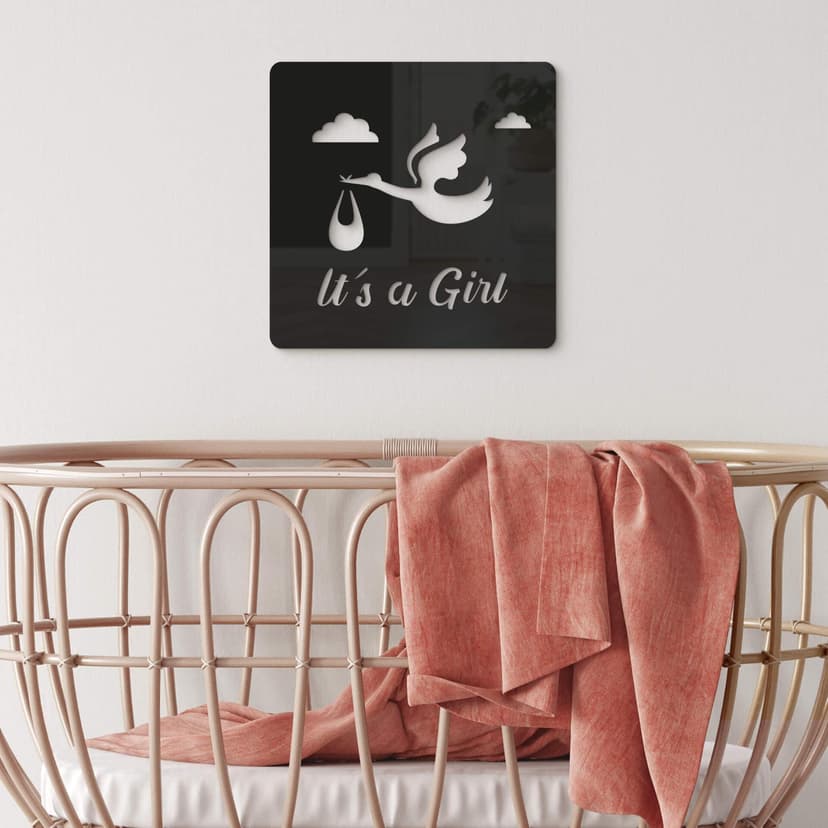 Decoro in acrilico Baby - It's a Girl