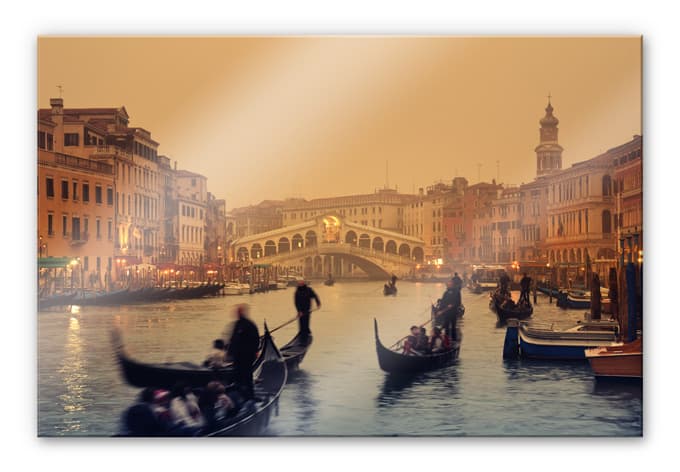 Stampa su vetro acrilico Tramonto a Venezia