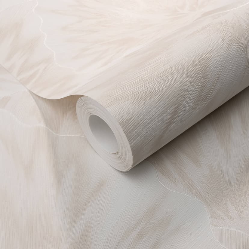 Carta da parati in tessuto non tessuto con motivi grafici in beige