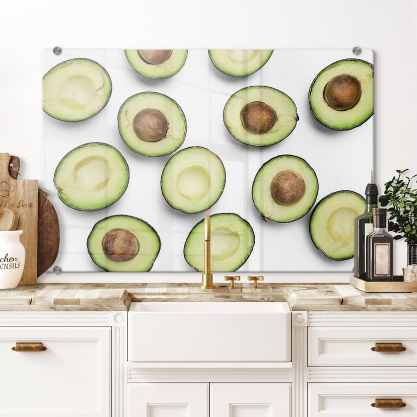 Pannello paraschizzi - Avocado