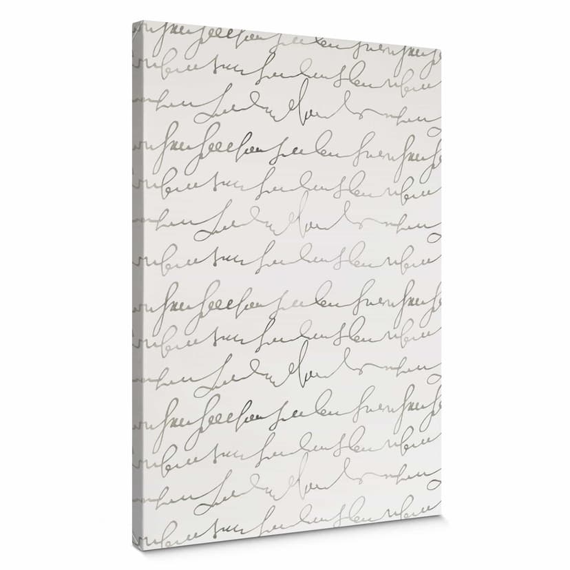 Stampa su tela - Calligrafia