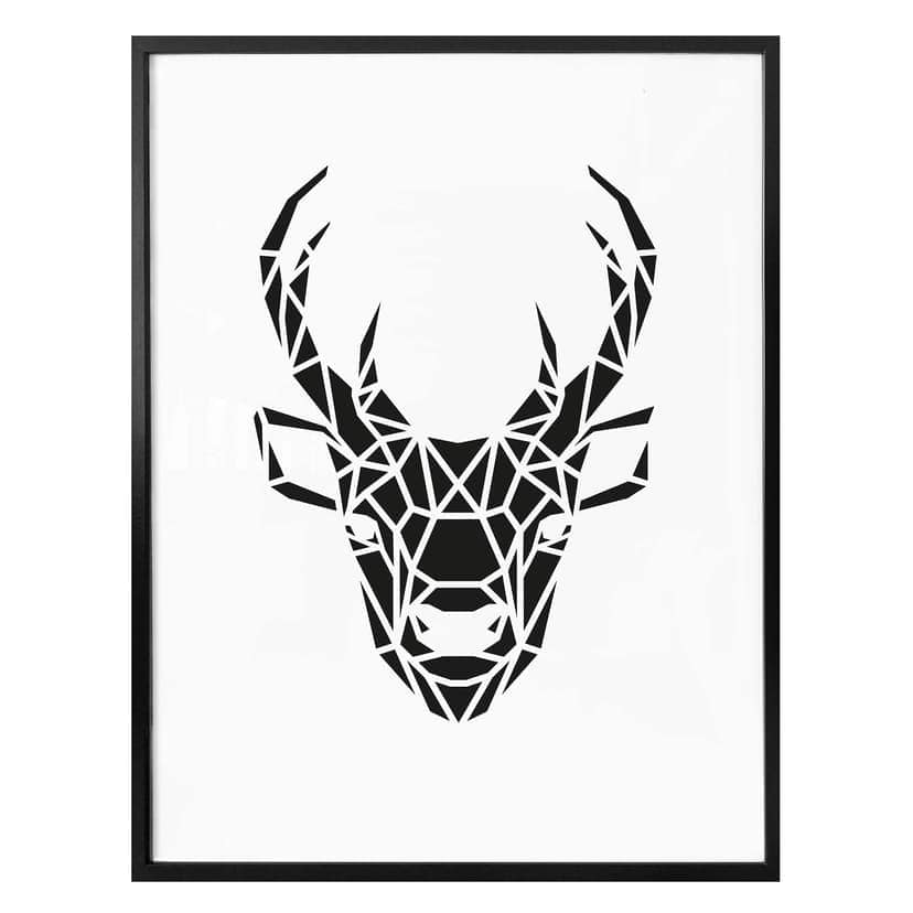 Poster - Cervo origami