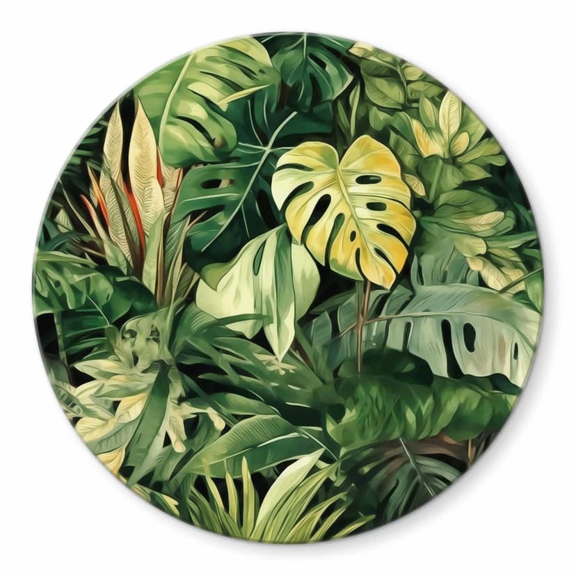 Stampa su vetro Jungle plants - Jaszke - Rotondo