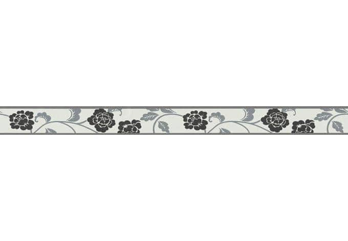 Bordo decorativo A.S. Création Only Borders 8 colore metallizzato, nero, bianco