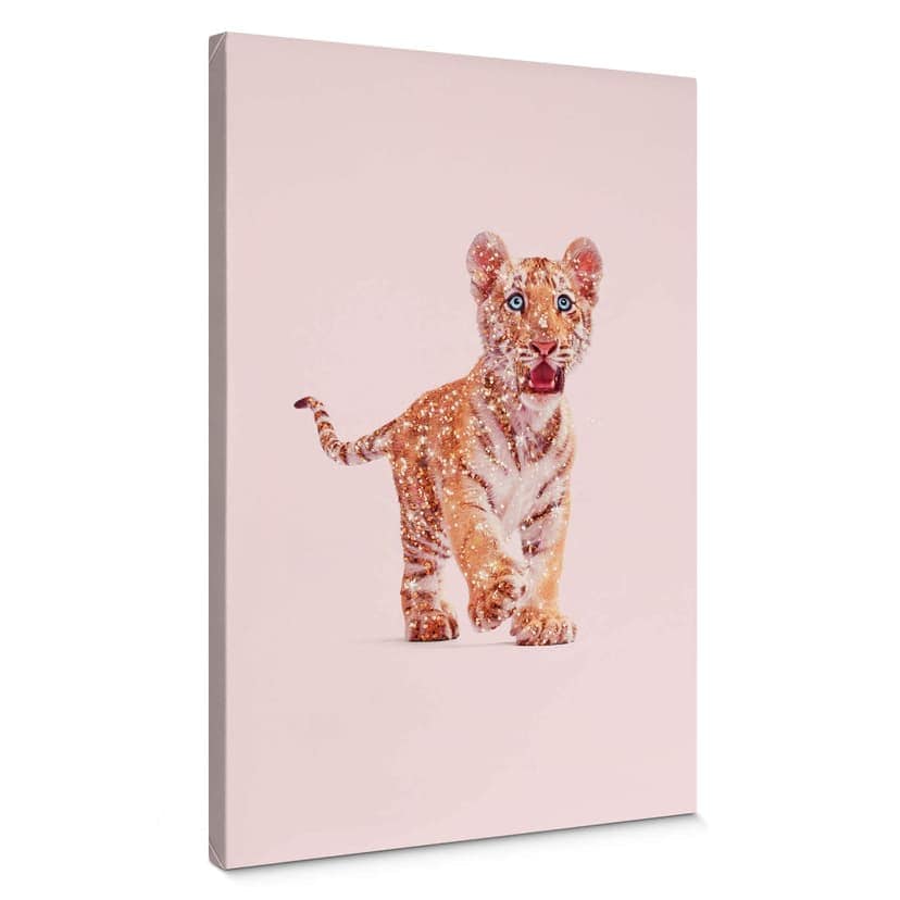 Stampa su tela Loose - Glitter Tiger