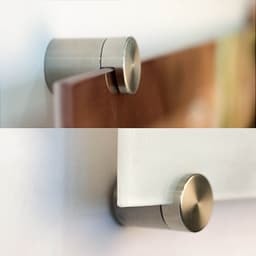 Supporti in acciaio inox per stampe su vetro