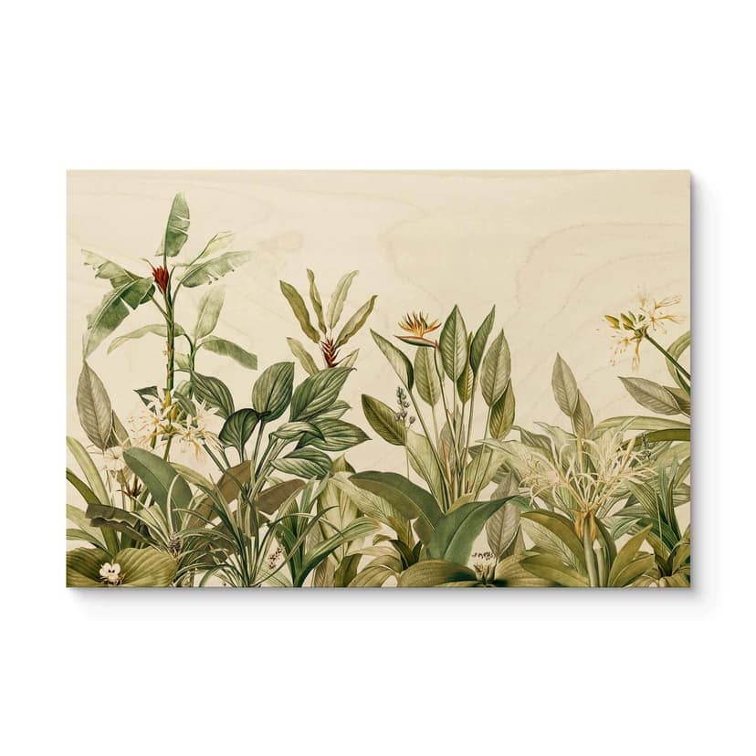 Stampa su legno Botanica tropicale - UN Designs