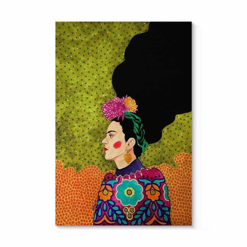 Stampa su legno Hülya - Frida portrait