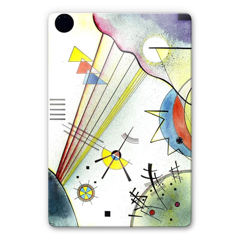 Glasbild  Kandinsky - Deutliche Verbindung