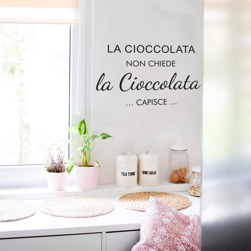 Adesivo murale - La cioccolata non chiede