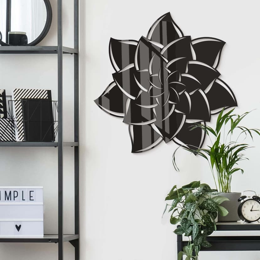 Decoro acrilico Mandala fiore 02