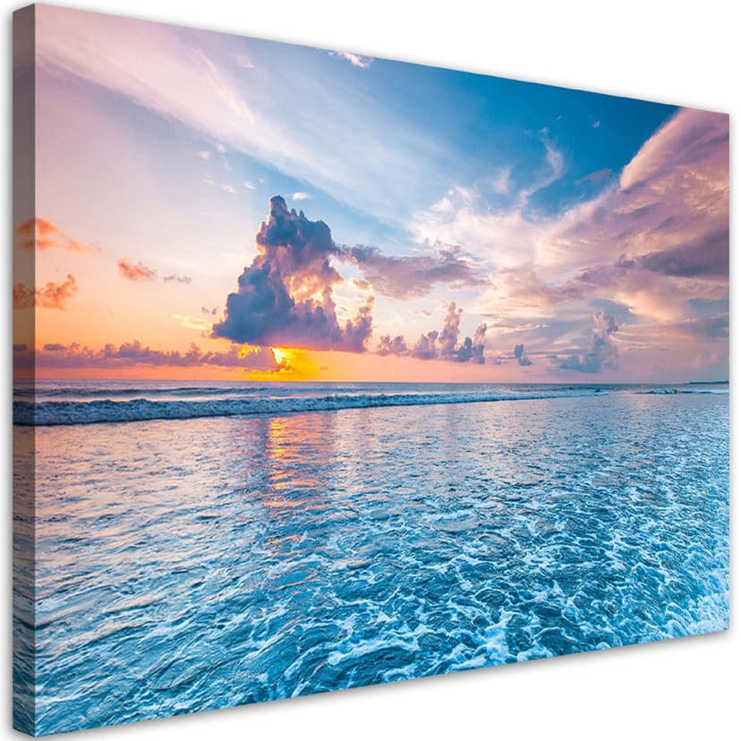 Stampe su tela, Tramonto sul mare
