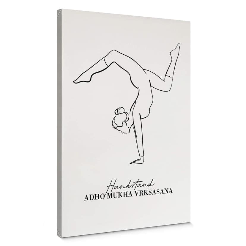 Stampa su tela Yoga - Line Art