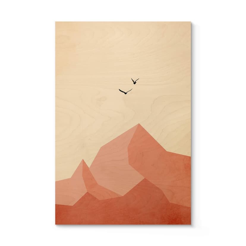Stampa su legno Kubistika - In cima
