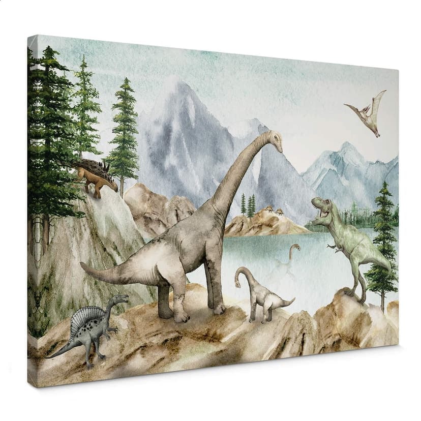 Stampa su tela Kikki Belle - Dinosauri