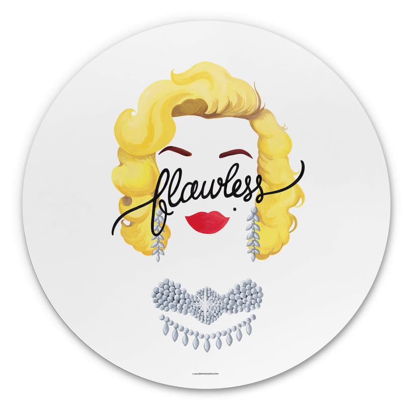 Alu-Dibond Tohmé - Flawless Marilyn - tondo