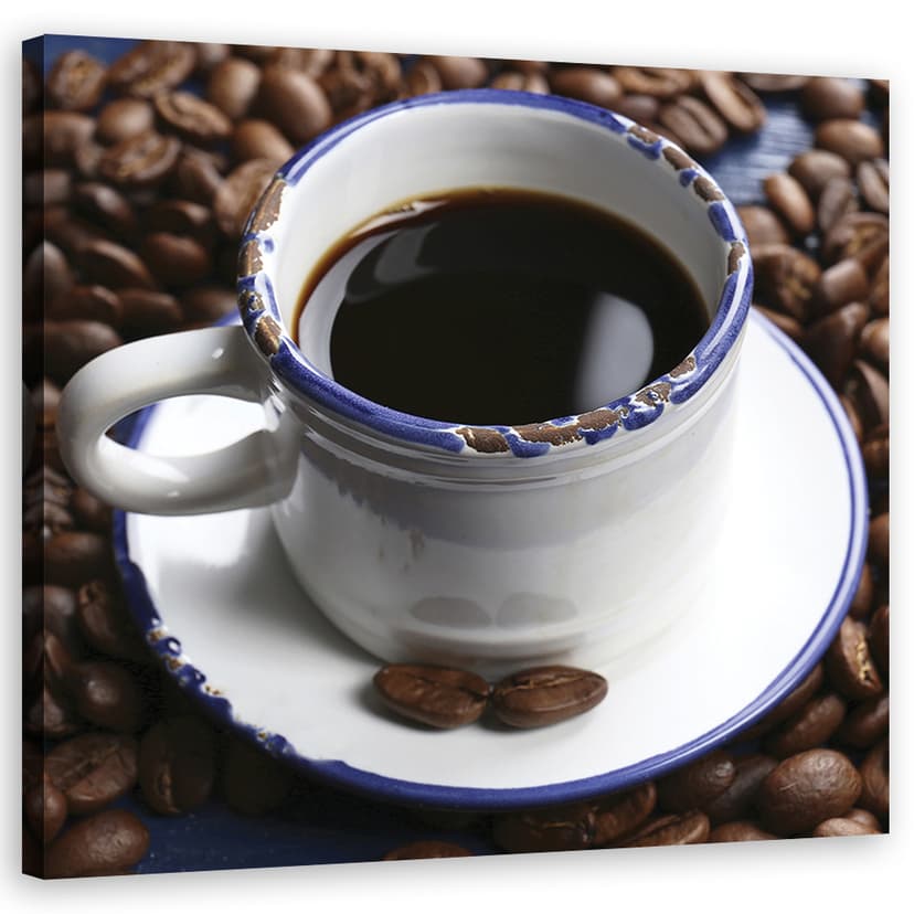Stampe su tela, tazza di caffè nero