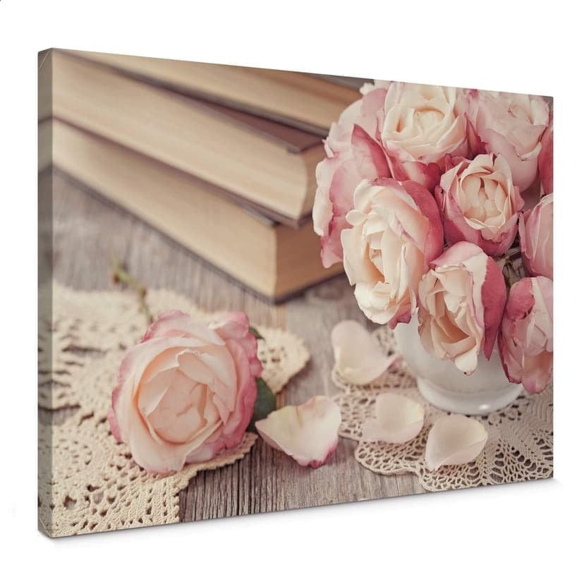 Stampa su tela Rose rosa