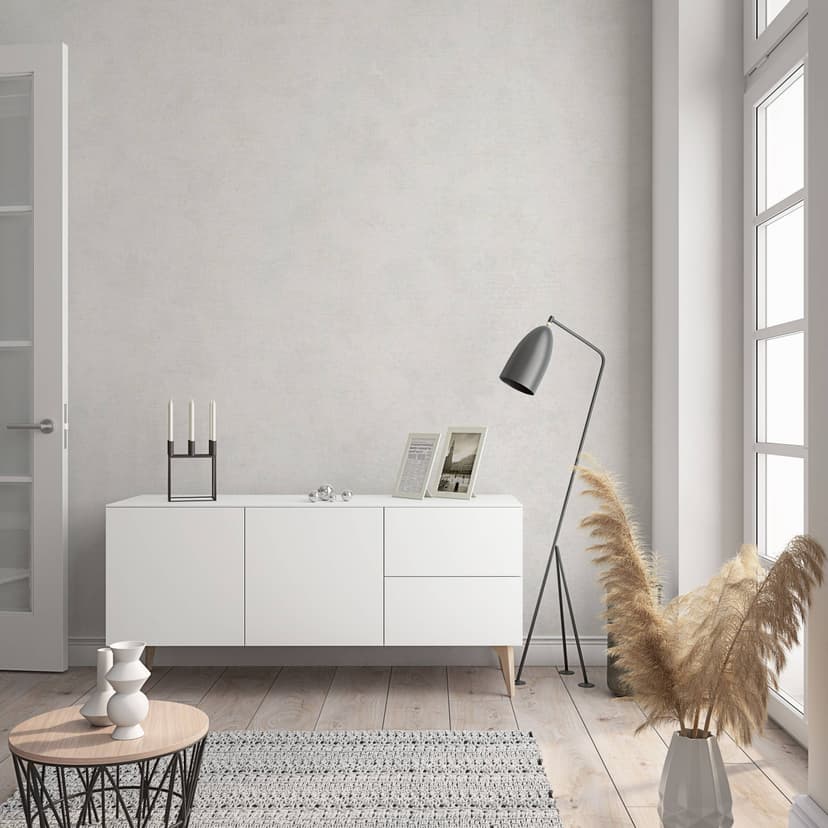 Carta da parati normale, rivestimento murale in tessuto non tessuto Sfumature beige