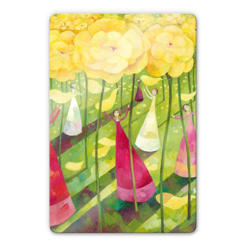 Glasbild Blanz - Blumenwiese