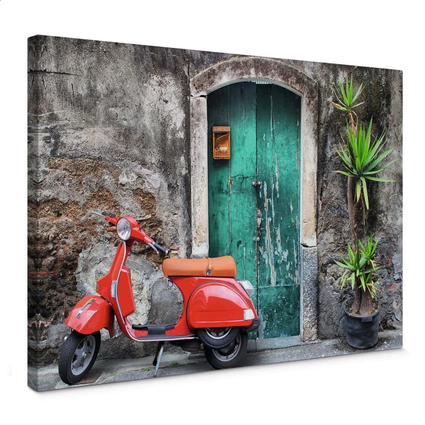 Stampa su tela - Motorino rosso