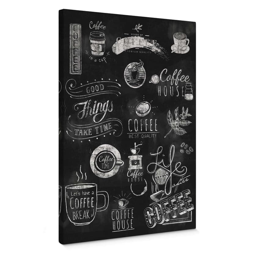 Stampa su tela World of Coffee
