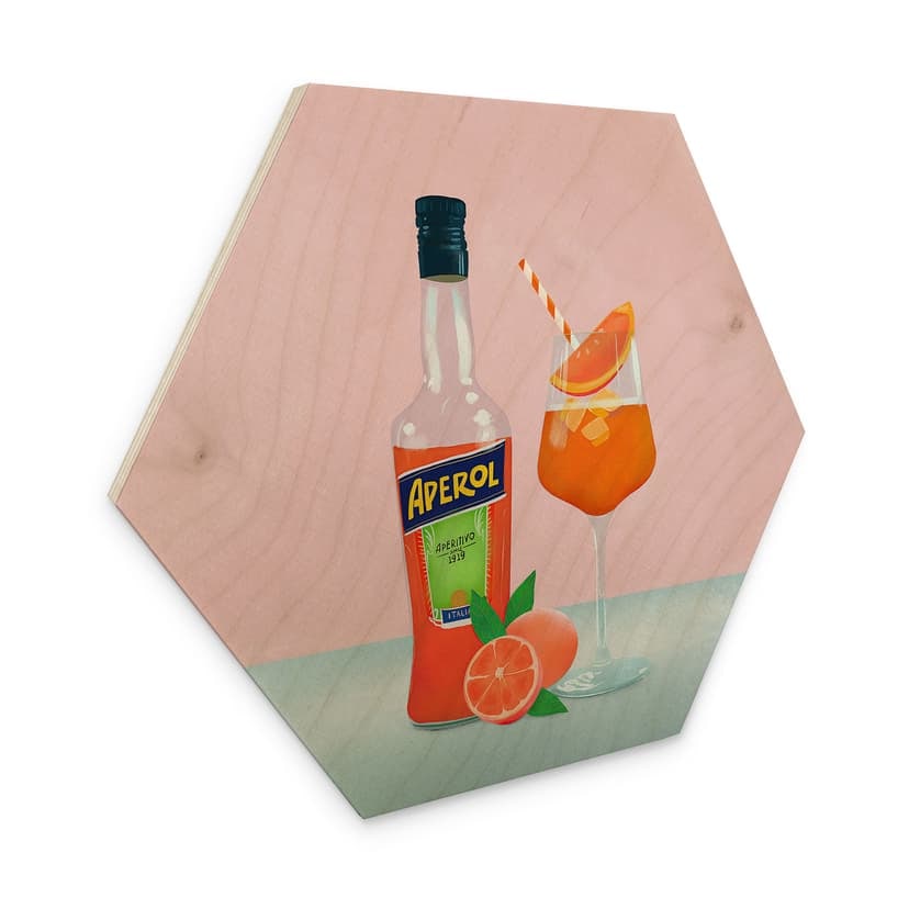 Esagono in legno Aperol - Lizde