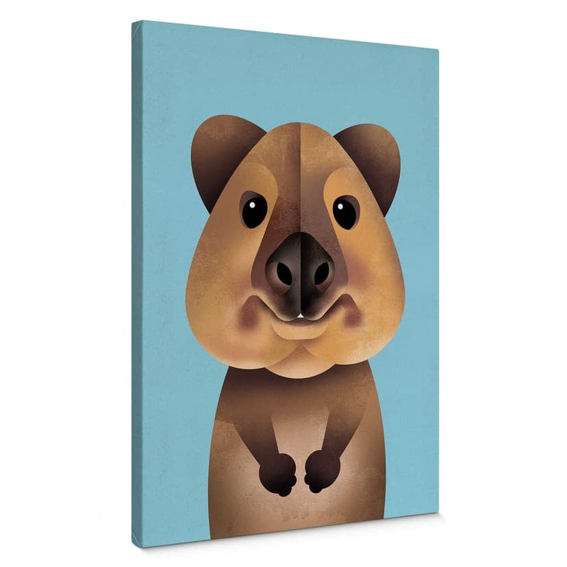 Stampa su tela Braun - Quokka