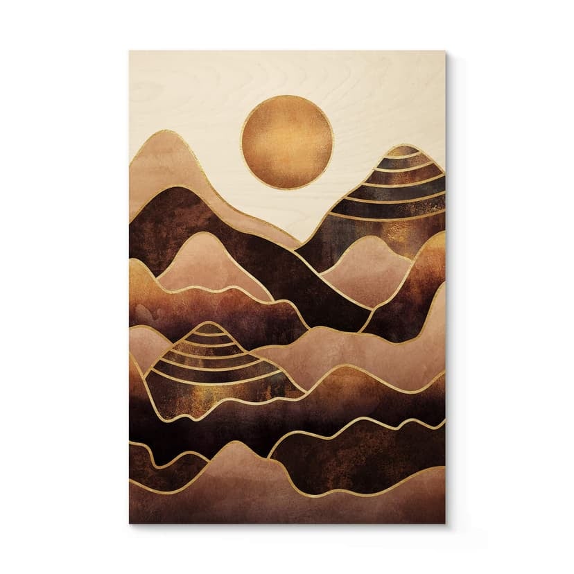 Stampa su legno Fredriksson - Tramonto