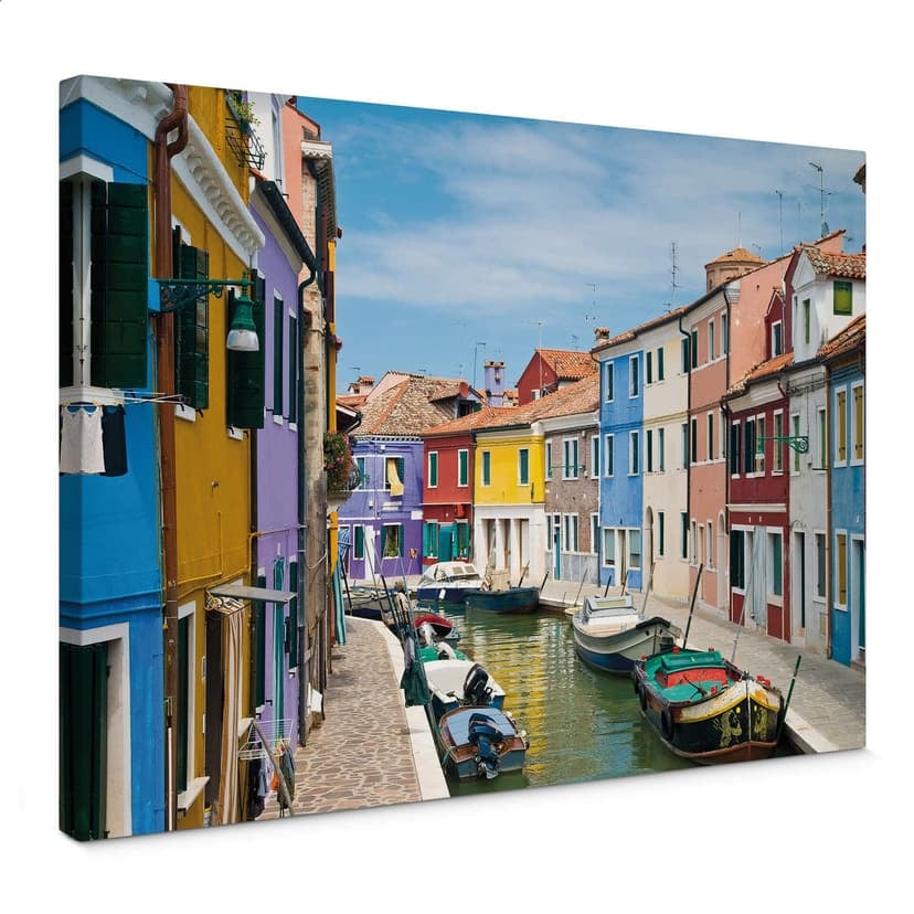 Stampa su tela- Venezia dai colori vivaci
