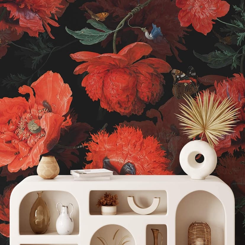 Fotomurale UN Designs - Fiori rossi