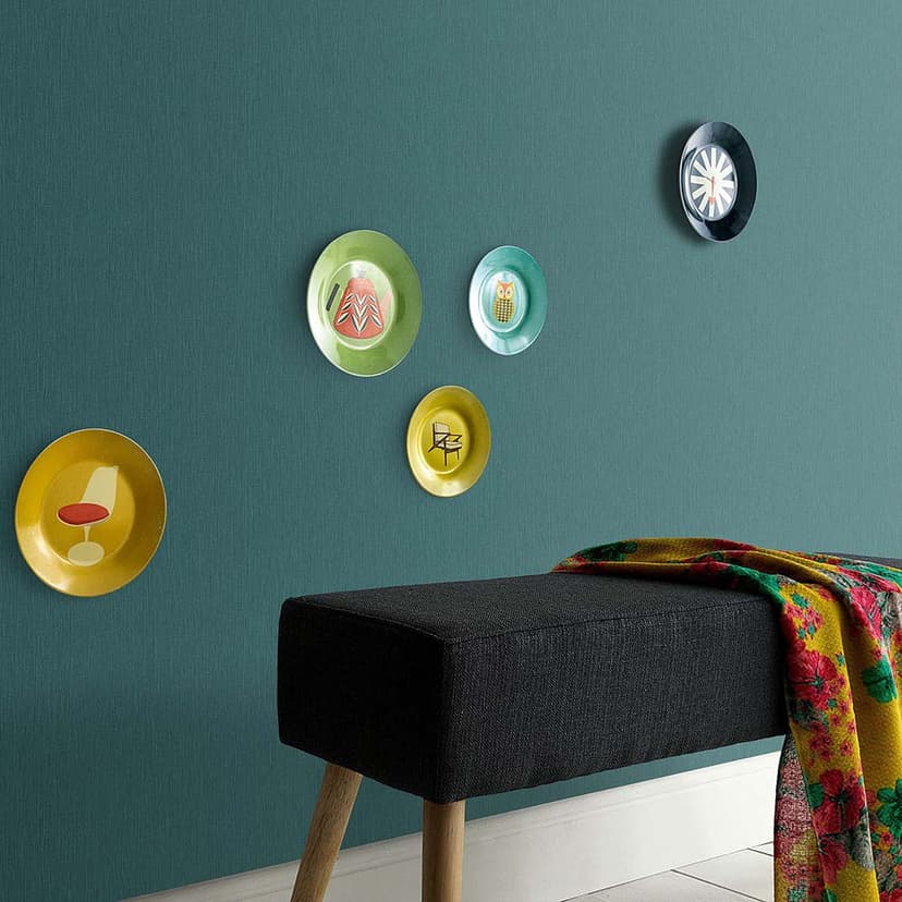 carta da parati glitter, carta da parati in pile Fashion for Walls 4 di Guido Maria Kretschmer turchese