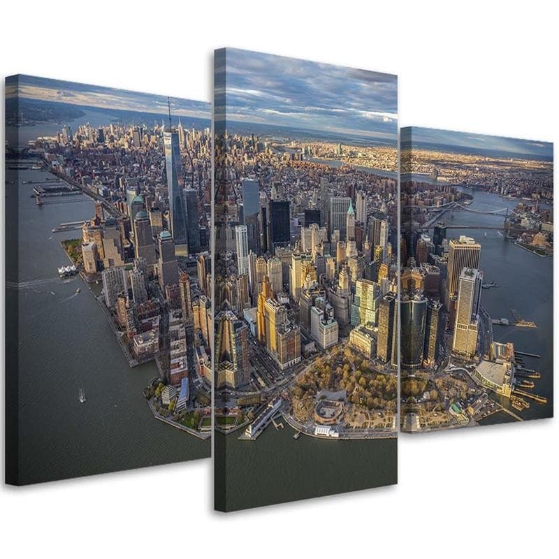 Stampa su tela 3 pezzi, New York City Manhattan
