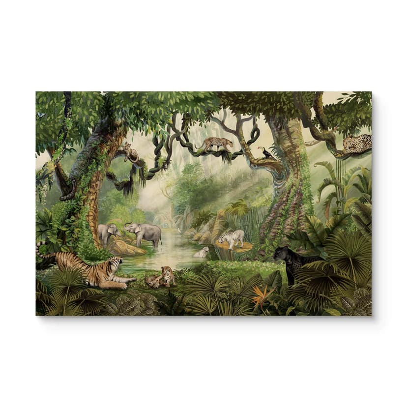 Quadro in legno per la camera dei bambini Kikki Belle - Gatti della giungla