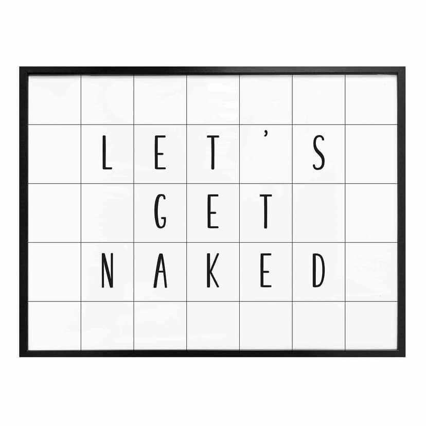 Poster - Let's get naked
