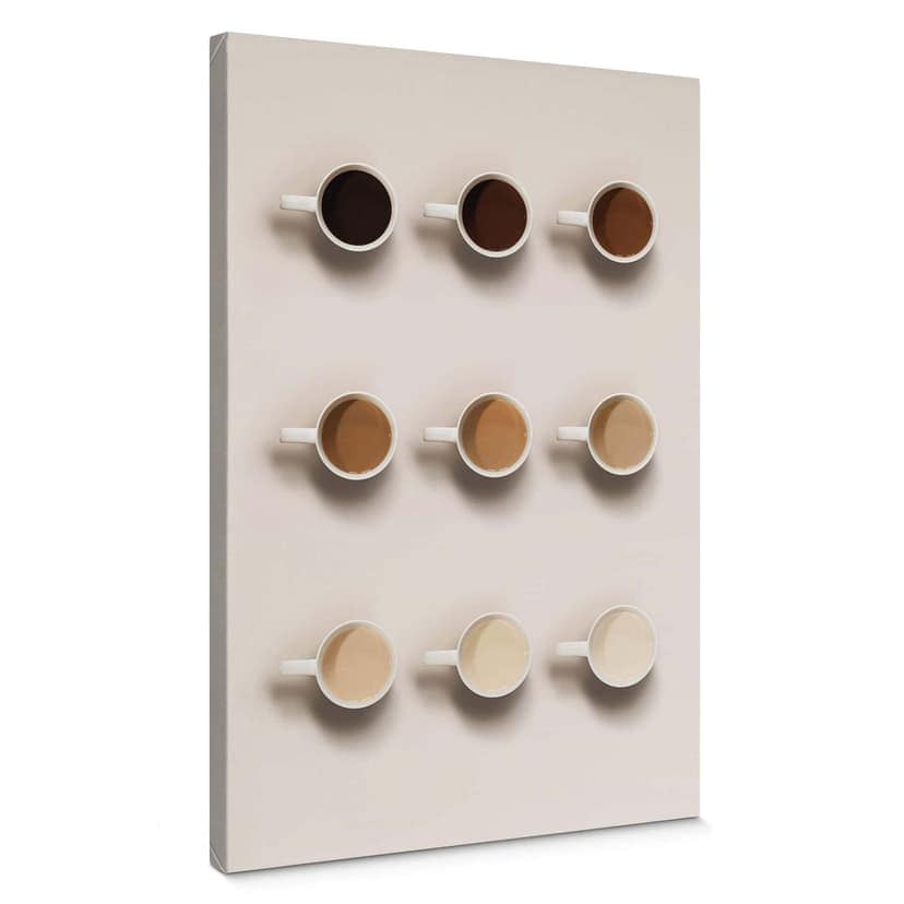 Stampa su tela Shades of coffee