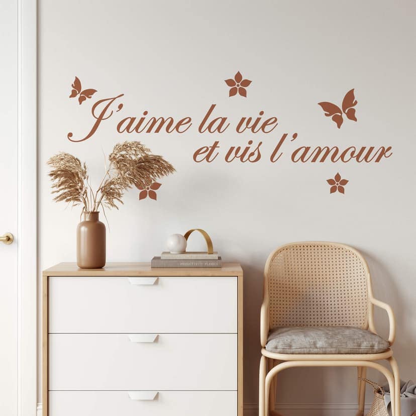 Adesivo murale - J'aime la vie...