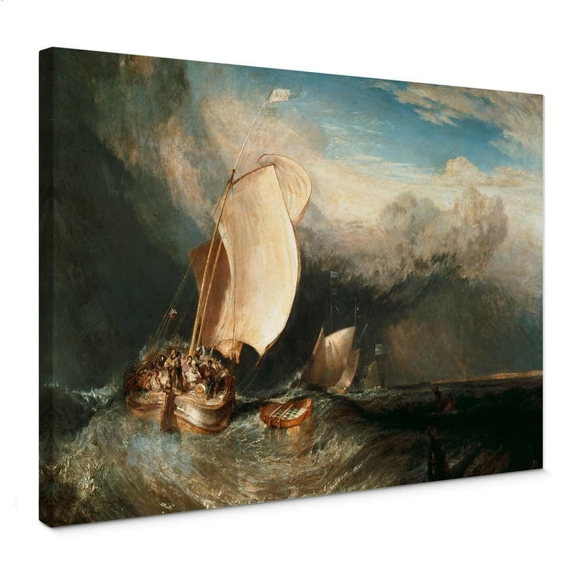 Stampa su tela - Turner – Pescatori in mare Turner