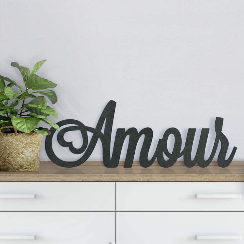 Lettere in legno MDF Amour