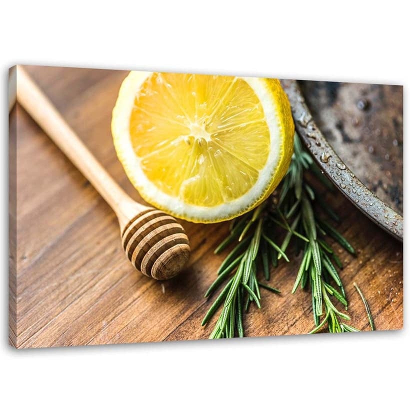 Stampe su tela, Limone e rosmarino