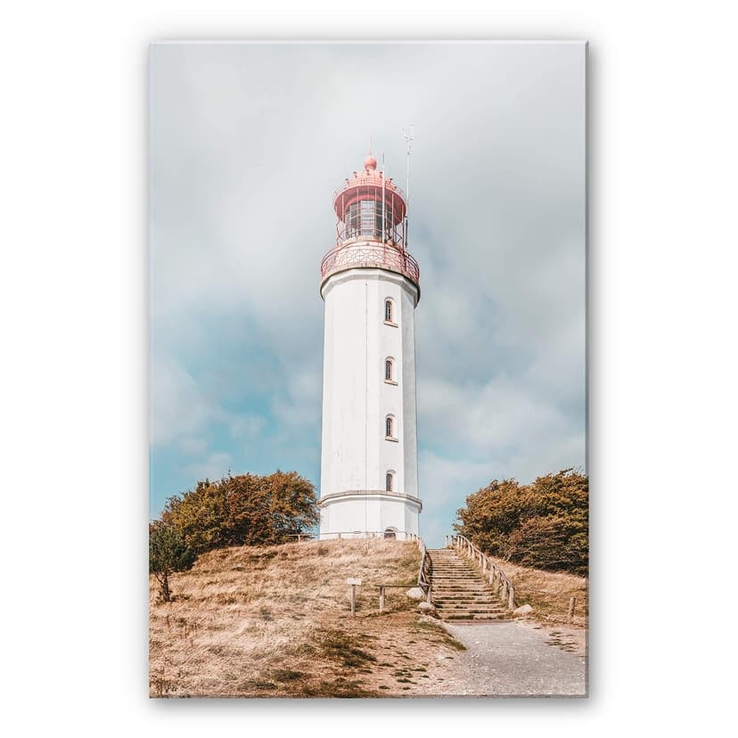 Stampa su vetro acrilico del faro sull'Hiddensee