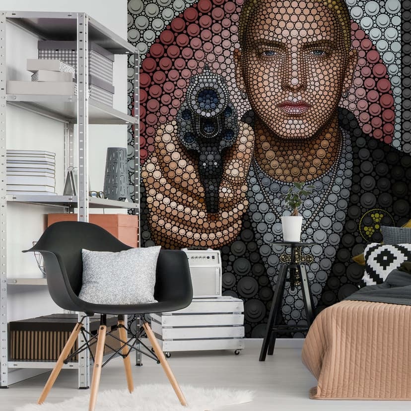Fotomurale Ben Heine - Circlism: Eminem