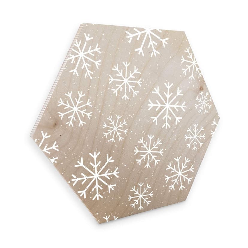 Esagoni in legno – Fiocchi di neve