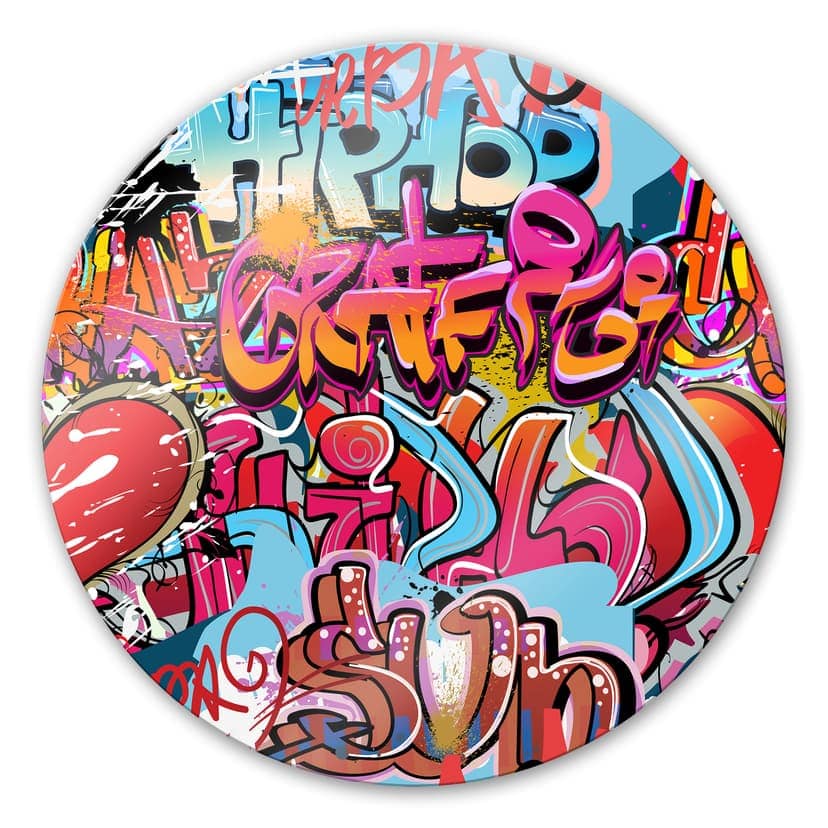 Graffiti hip hop - tondo