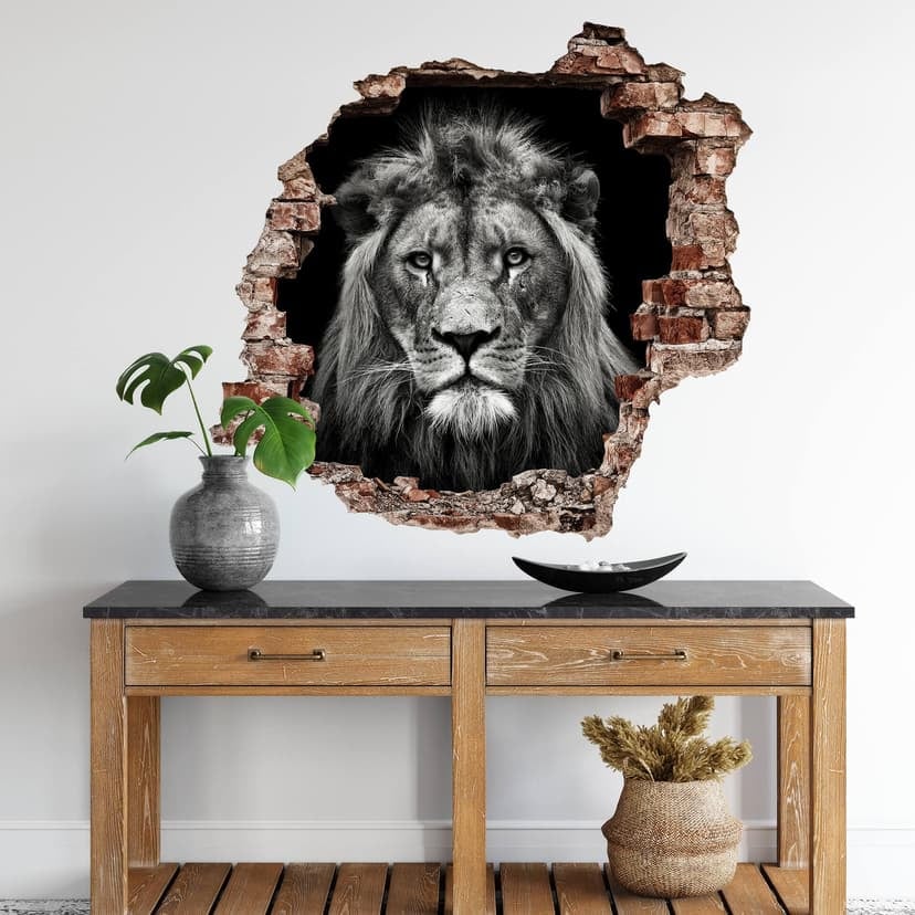 Adesivo murale 3D Meermann - Leone