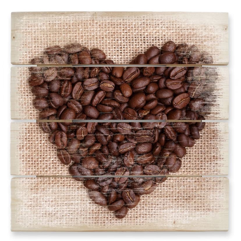 Stampa su legno - I love Coffee